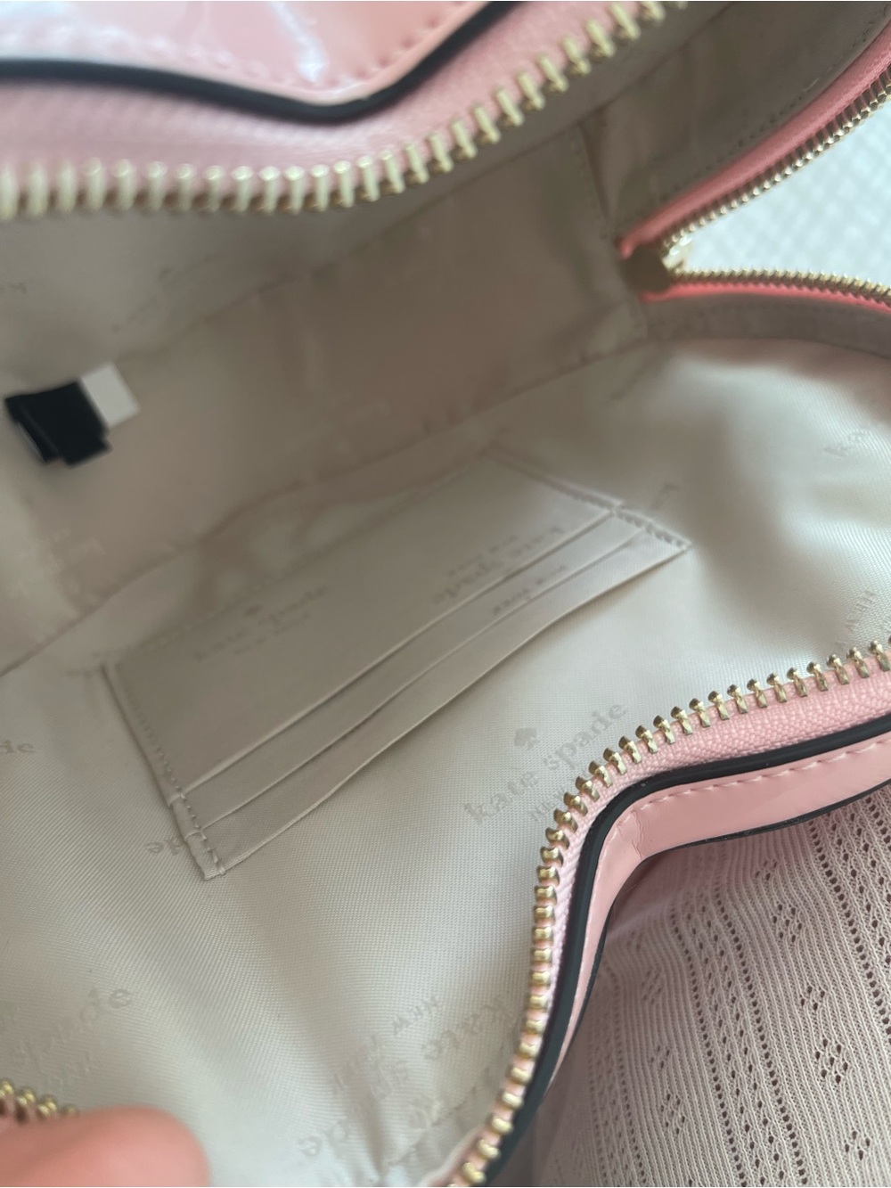kate spade blush pink heart-shaped crossbody bag - Picture 7 of 7